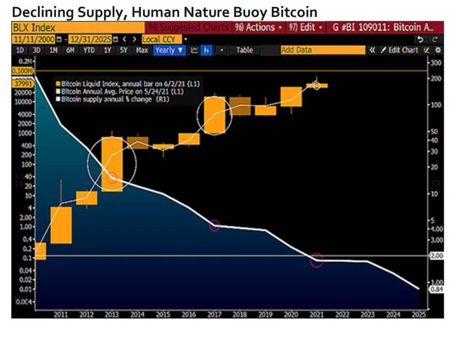 彭博加密货币展望：比特币后市或上涨至 10 万美元，以太坊主导地位不断上升