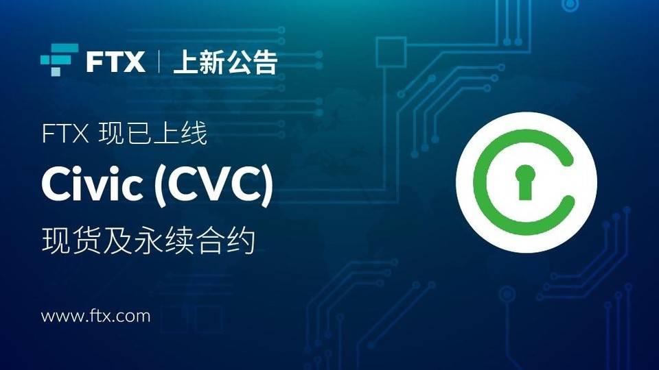 FTX 现已上线 SolFarm (TULIP) , Civic (CVC) 现货及永续合约